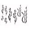 Stencils-by-Joanie Joanie Stencil Ribbon Seaweed Nautical Ocean Floor Marine Life
