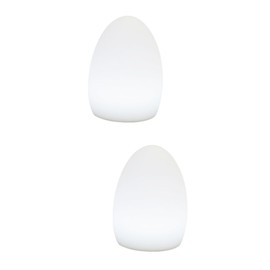 Operitacx 2pcs LED Colorful Egg Shaped Desk Lamp USB Charging Night Light for Home Outdoor Use Color Changing Durable Material for Romantic Atmosphere