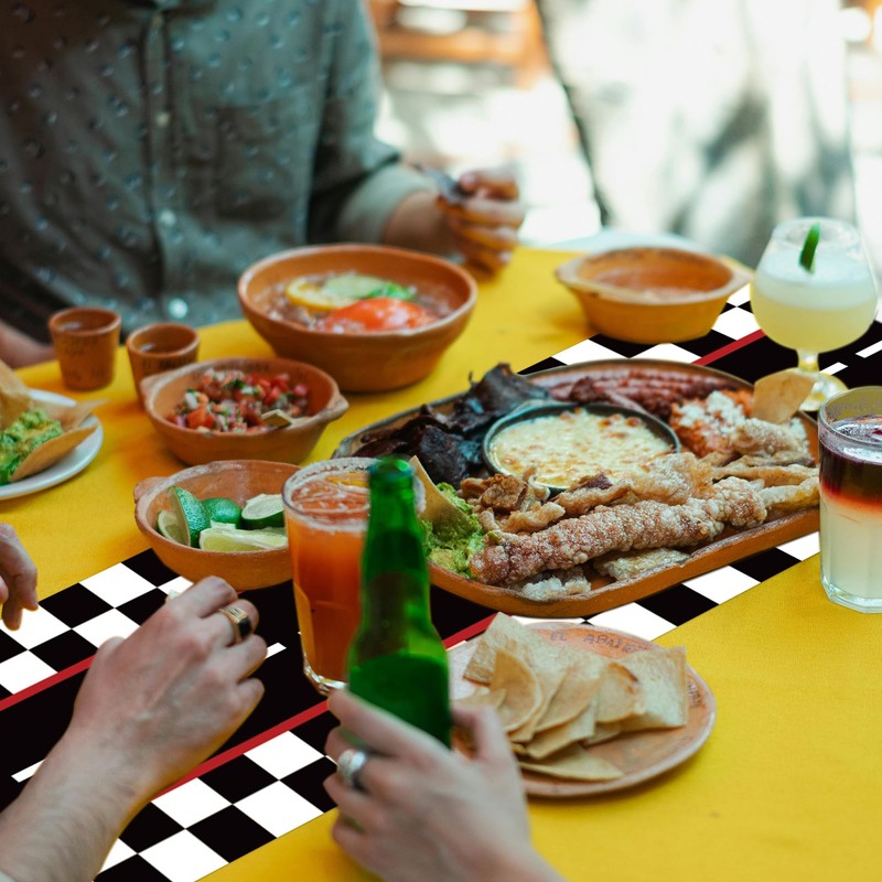 6 Pcs Plastic Racing Car Table Runners 14" x 108"