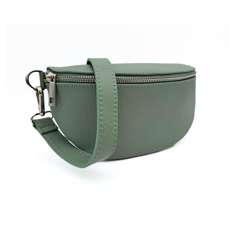 Women's Italian Genuine Leather Sling Bum Bag Style Crossbody Bag