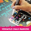 White Chalk Markers Fine Tip (4 Pack 3mm) - Wet
