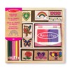Melissa & Doug Friendship Wooden Stamps for Kids, Colouring Sets