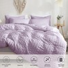 Freyamy Seersucker Bed Linen 135 x 200 cm 2-Piece Purple