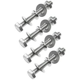 TAODAN 4 Set Sign Post Mounting Bolts Hardware Accessories Set 304 Stainless Steel Sign Attachment Kit for Stop Signs Traffic Signs