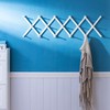 SKOLOO Hat Rack for Wall with 17 Hooks, Solid Wooden,