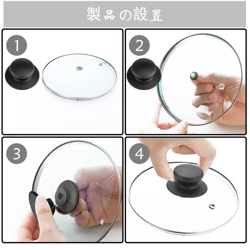 Pot Lid Knobs Kitchen Cookware Lid Replacement Plastic Accessories Knobs