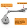 Soft Close Cabinet Lid Hinges with Hydraulic Dampening, 105 Degree
