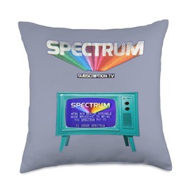 Retro 1980's Spectrum Subscription Television Throw Pillow