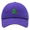 JPAK Cute Green Dinosaur Premium Dad Hat Embroidered Cotton Baseball