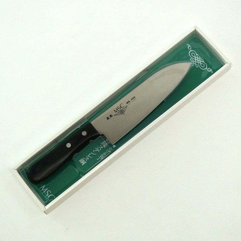 Masahiro MSC MS-400 Stainless Steel Knife, Household Knife, Santoku Type,