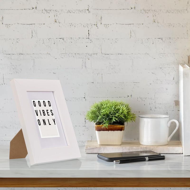 Fabian Clarke London® 6x4 Modern White Wooden Picture Photo Frame