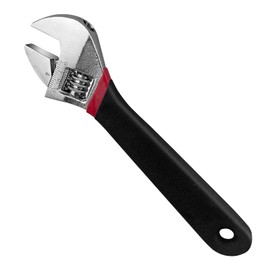 Gentpovth 6 inch/150 mm adjustable wrench, single open-end wrench, max 20 mm jaw width, adjustable spanner with chrome-plated surface, for water and electricity maintenance, mechanical maintenance, construction sites