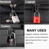 Forge Black 4 Pack TSA Approved Travel Luggage Locks Ultra-Secure