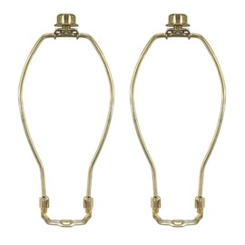 Royal Designs, Inc. Heavy Duty Harp for Lamp Shade Holder, 10.5 inch, Polished Brass Base