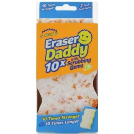 Scrub Daddy Eraser Sponge Eraser Daddy 10x Stronger Durable Melamine Eraser 2 PK