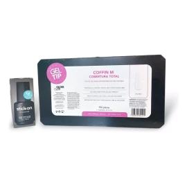 Gloss Over Tips Para Uña Y Base Con Calcio Forma Coffin M Gloss Over