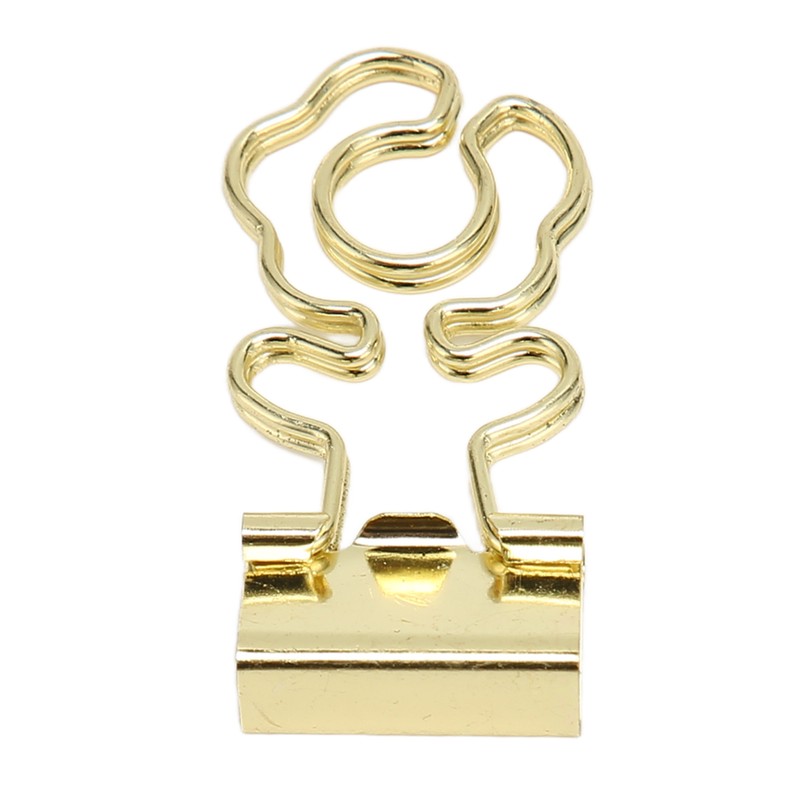 100 Pcs Mini Binder Clips Flower Shape Strong Clamping Force