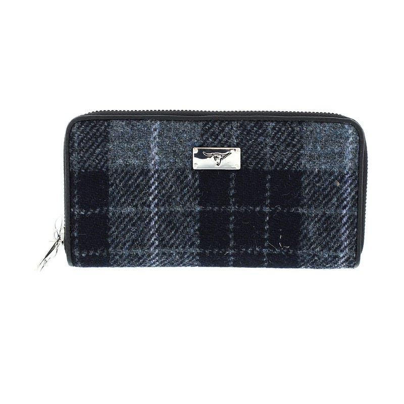 Glen Appin Harris Tweed Large Zip Purse LB2100 Staffa (95