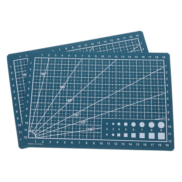 TEHAUX 2pcs Double-Sided Cutting Mat for Crafting PVC Cutting Board