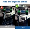 12Pzs Clips Cables Moldura Coche Organizador Cables Dashcam