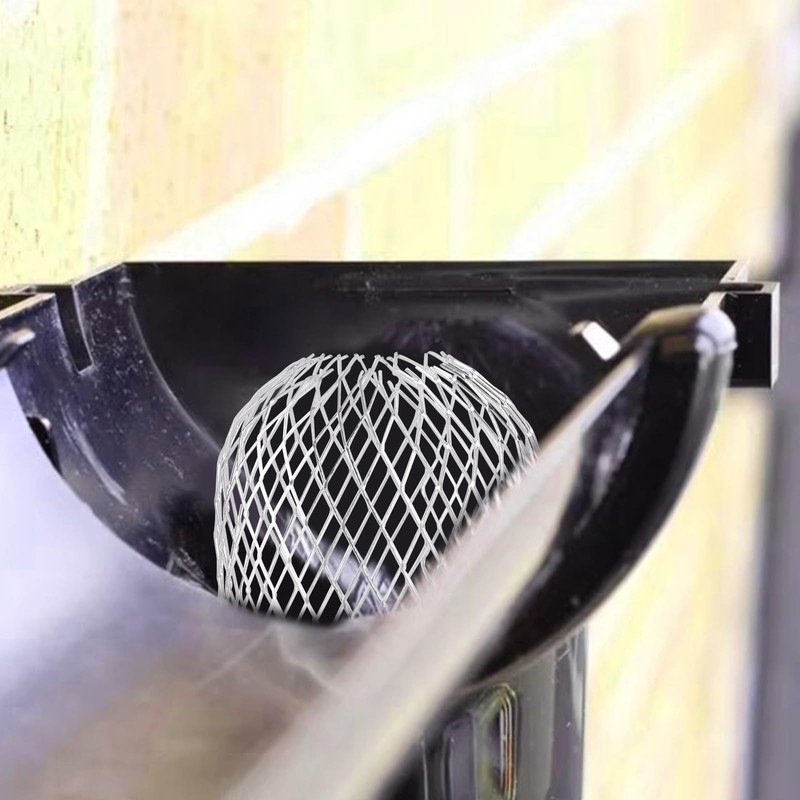 8 PCS Gutter Downspout Guard, Expandable Gutter Screen Aluminium Downspout