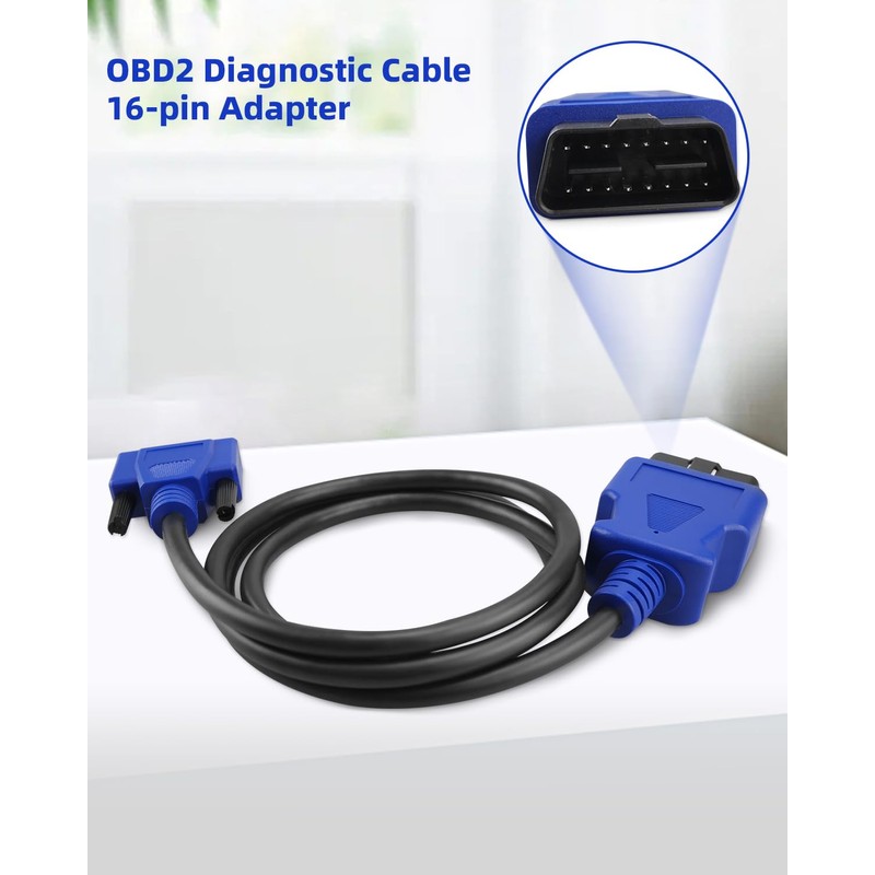 JUWEVAZU OBD2 OBDII Cable Adapter 493113 Fit for Nexiq USB