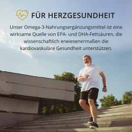 240 Hochdosierte Omega-3 Kapseln | 2.400mg Fischöl pro Tagesdosis | 4 Monate Vorrat | mit 1.100mg Omega 3, 660mg EPA & 330mg DHA | für Gehirn, Herz & Augen | Leicht zu Schlucken | 240 Kapseln