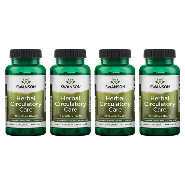 Swanson Full Spectrum Herbal Circulatory Care 60 Capsules (4 Pack)