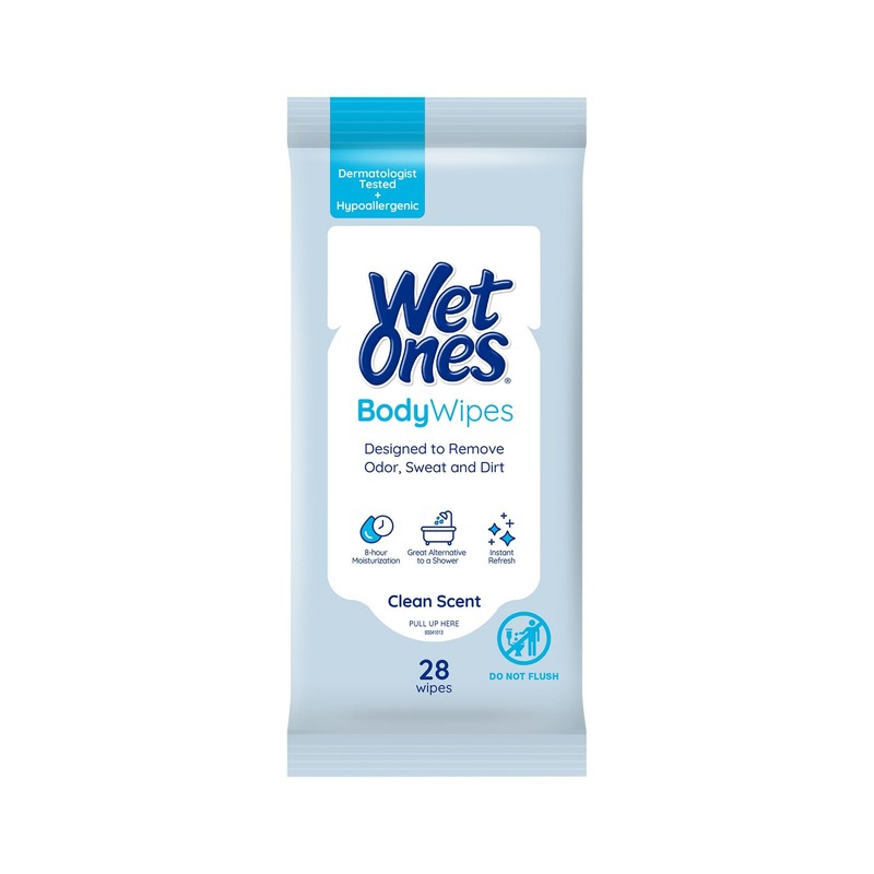 Wet Ones Body Wipes, Clean Scent Body Cleansing Wipes |