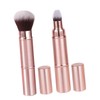 WOONEKY Travel Makeup Brush Set 2pcs Double-sided Foundation Blush Brush