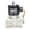 BACOENG 1/2" DC12V NPT Stainless Steel Normally Closed Electric Solenoid