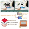 ANDOILT Small Genuine Leather Wallet for Women Men RFID Blocking