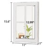 Sintosin Rustic Small Window Pane Mirror Wall Decor 11 X
