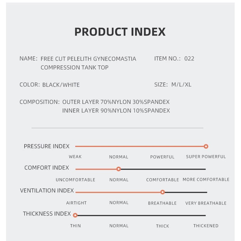 BaronHong Men's Conceal Gynecomastia Pullover Chest Binder Compression Slimming Undershirt