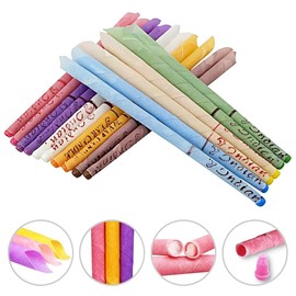 XFSRG 32 Stück Ohrkerzen, Ohrreiniger, aus Wachs, Reinigung mit 16 Schutzscheiben, natürlicher Bienenwachs-Duft, pflanzliches organisches Material