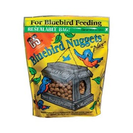 C and S C & S Products Blue Bird Nuggets Plus Beef Suet,Corn,Peanuts,Raisins 27 Oz