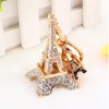 Keychain,Eiffel Tower Rhinestones Keyring Charm Pendant Purse Bag Key Ring
