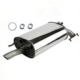 Kucaruce 100% Stainless Steel Rear Exhaust Muffler Direct Fit OEM Replacement Fit for 2002-2006 Toyota Camry for 2002-2003 Lexus ES300;2004-2006 ES330;2002-2006 Solara 2.4L 2.5L-Include Gasket TC01