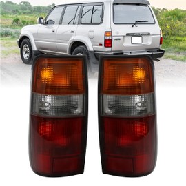 USR DEPO FJ80 Tail Lights - Replacement Rear Tail Lamps Set (Left + Right) Compatible with 1991-1997 Toyota Land Cruiser 80 FJ82 and 1996-1997 Lexus LX450