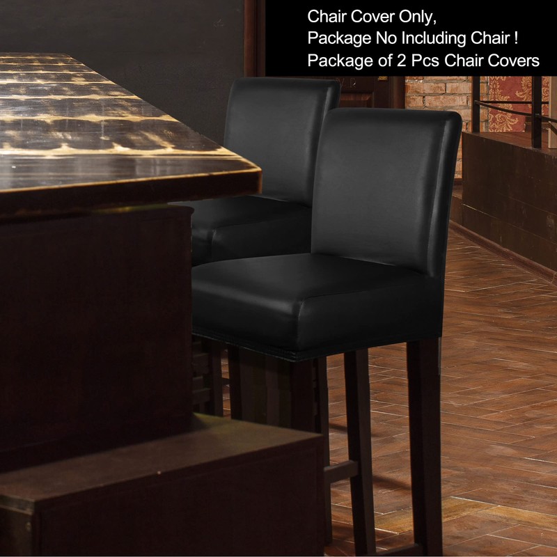 PiccoCasa Pack of 2 Bar Stool Covers, Waterproof Dining Chair