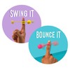 SIMBA 105952679 Bounzyball Double Pack, 3 Assorted Designs, Only One