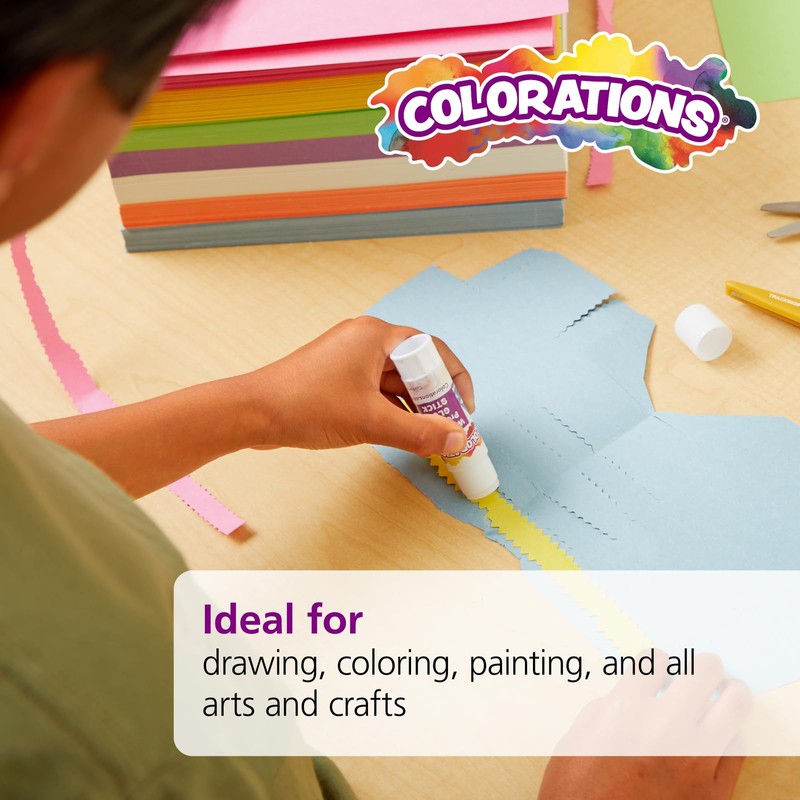 Colorations 12" x 18" Mediumweight Black Construction Paper - 200