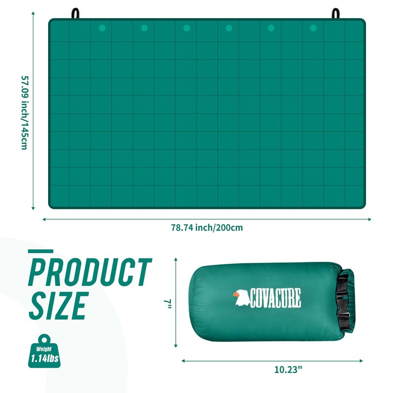 covacure Camping Blanket - Waterproof Outdoor Blanket, Packable & Lightweight,
