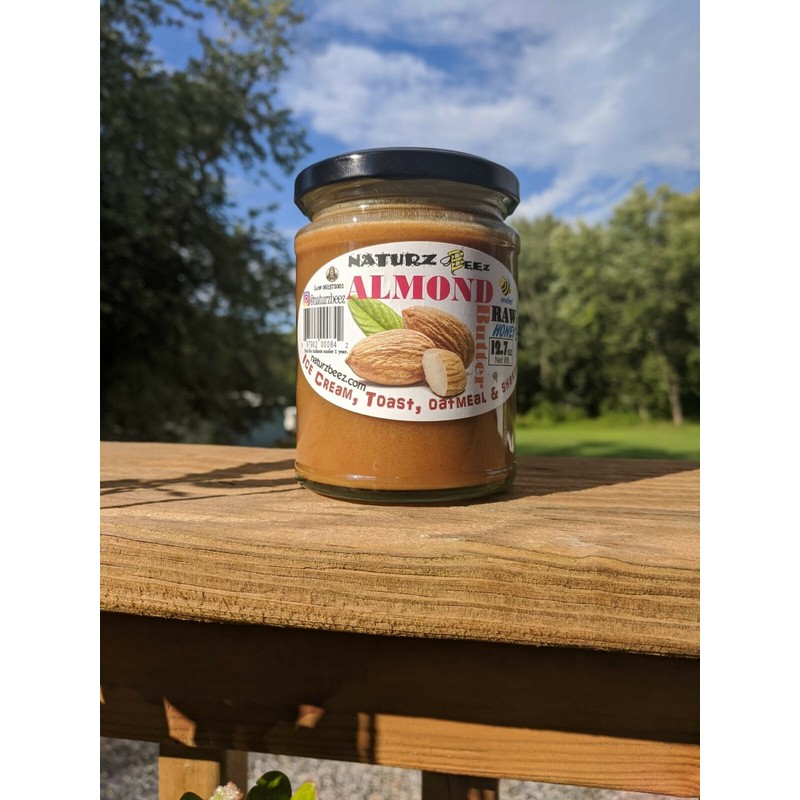 NATURZ BEEZ RAW HONEY & ALMOND BUTTER 12.7oz / 360g