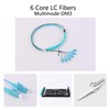 GESD LC-OM3 6 Pigtail 6 Strand Multimode OM3/OM4 50/125 LC-UPC