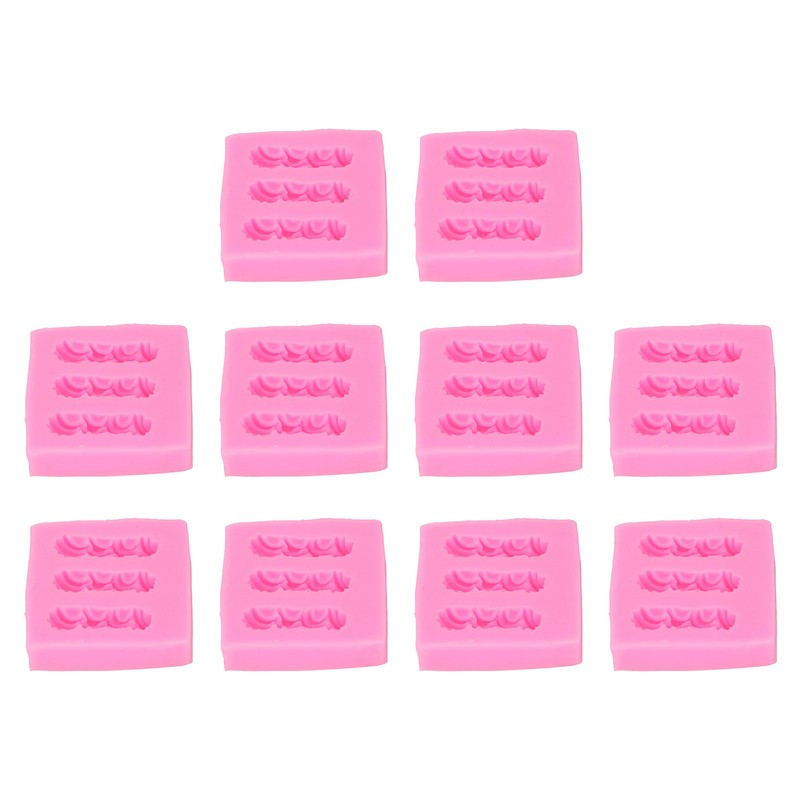 10PCS Silicone Baking Mold Multipurpose High Temperature Resistant DIY Biscuit