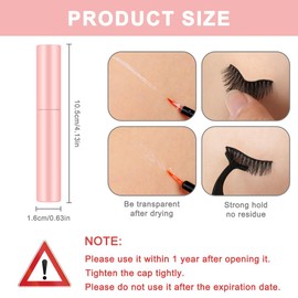 Wimpernkleber Strip, Langanhaltend und Schnelltrocken Wimpern Extensions Kleber, 5ml Lash Glue für Falsche Wimpern zum Kleben mit Extra Starkem Halt, Wimpernkleber für Wimpernverlängerung