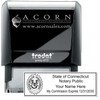 Premium Rectangular Self-Inking Notarial Stamp for Connecticut Notary Public -