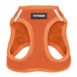 Voyager Step-In Air Dog Harness by Best Pet Supplies - All Weather Mesh Step in Vest Harness for Small and Medium Dogs, Orange, Size XS - Chest 33-37 cm