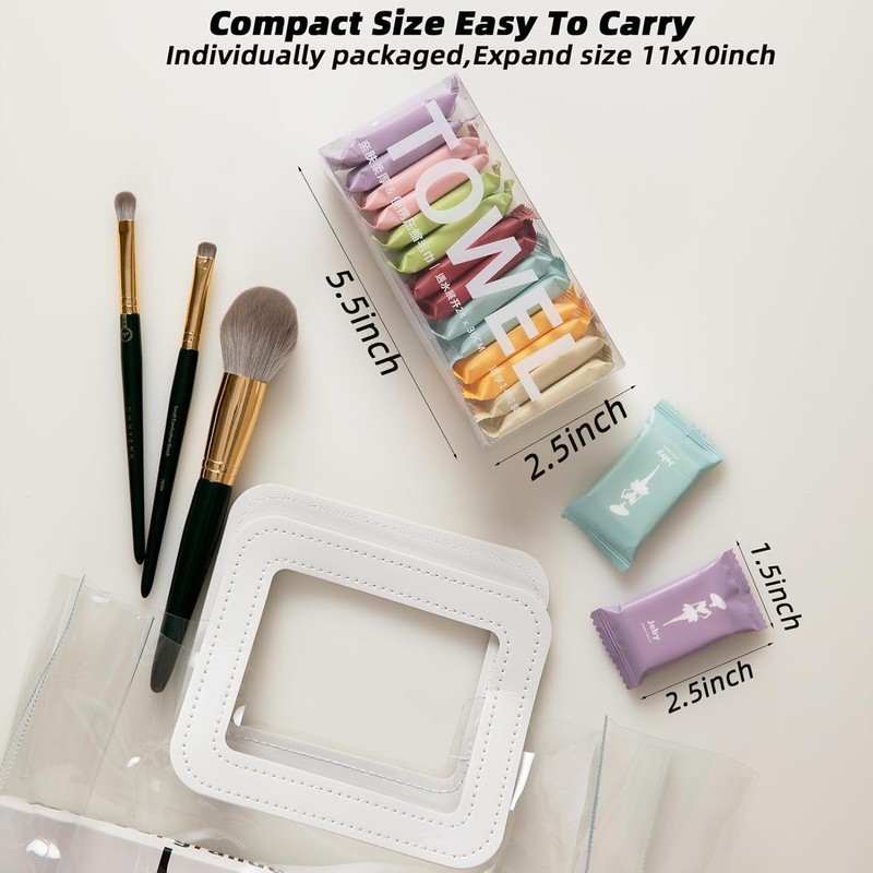 Disposable Compressed Face Towel, Portable Compressed Towel Tablets, Thicker Super